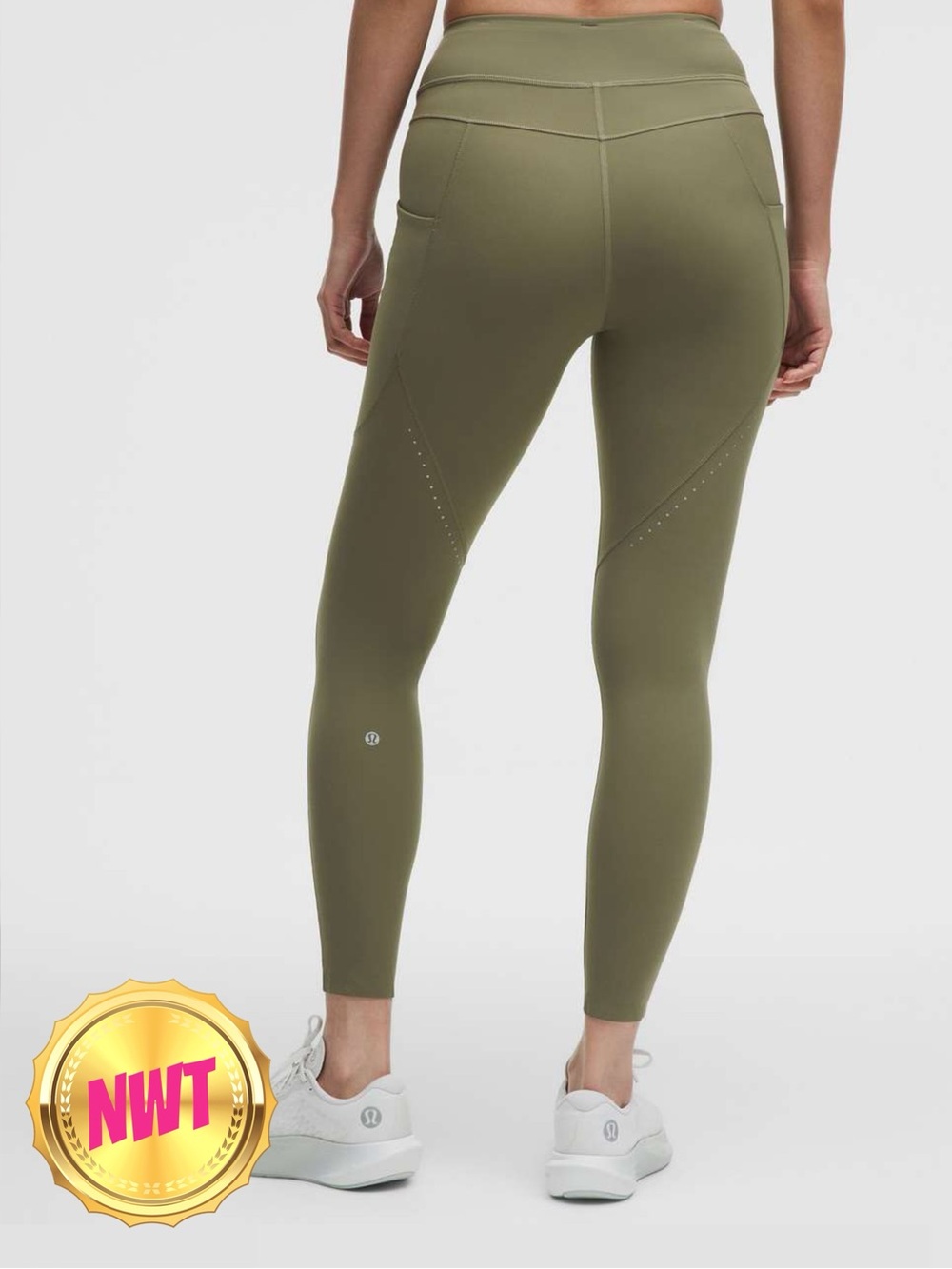 lululemon 25” Fast and Free Tight Light Leggings Bay Leaf Size 8